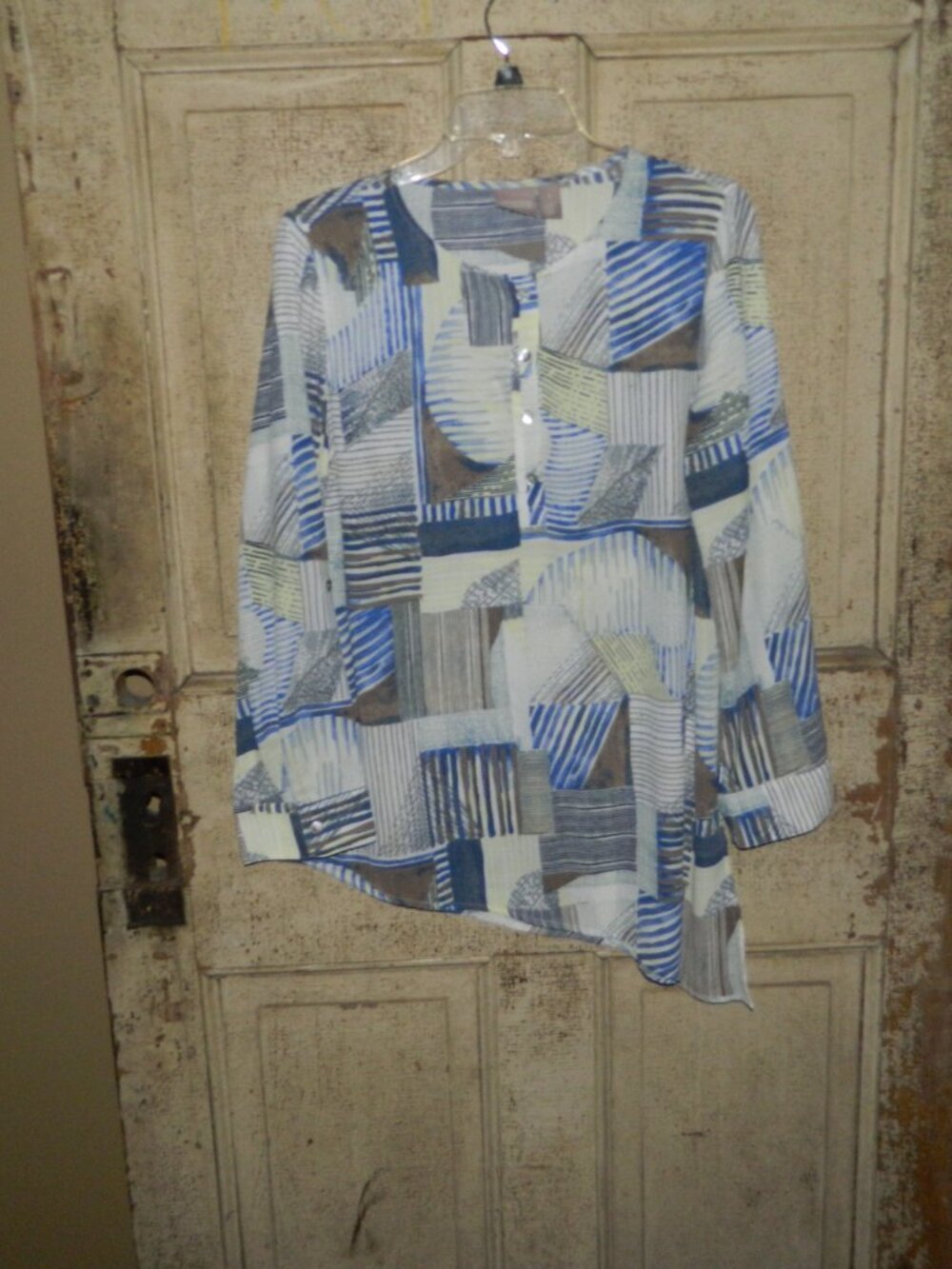 Chico's Tie Side Blouse Size Chico's 1 (WW-31)